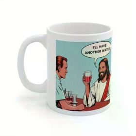 Jesus turns water into wine stalks, Easter gift mugs