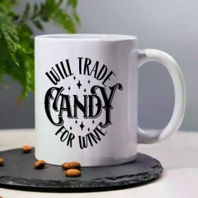 1pc, 3A grade, OUILL TRADE CANDY for WI WINE, Halloween carnival, 11oz mug, funny mug, 330ml Halloween theme