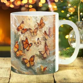 1pc 11oz Football Themed Ceramic Mug - For Coffee, Tea, Wine and Milk | Ideal Birthday, Holiday Gifts (Color: White)